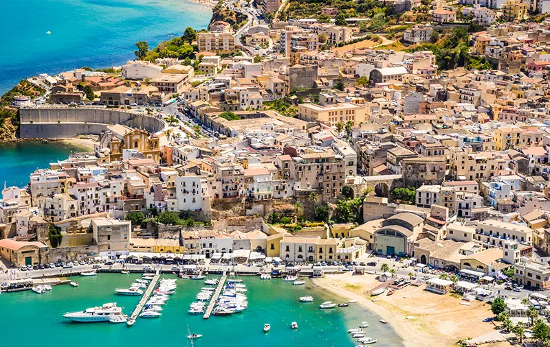 View of Trapani, Italy