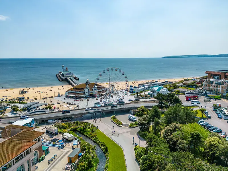 Bournemouth Beach on a sunny day