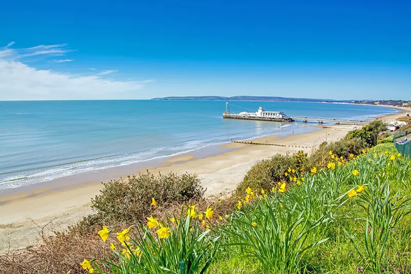 Bournemouth Pier from the clifftop