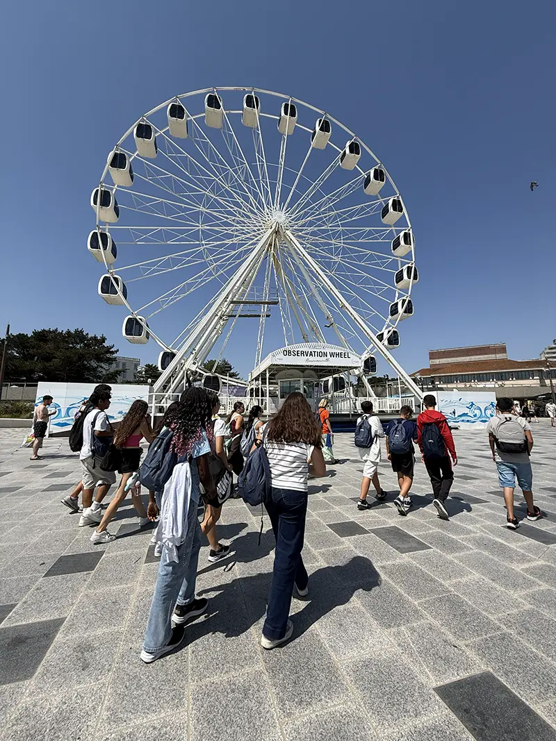 Students by the Bournemouth Wheel
