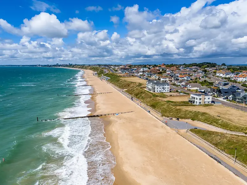 Aerial view of Southbourne Beach